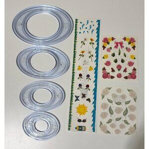 Creative Memories Tools Cutting System Ovals + Stickers Lot